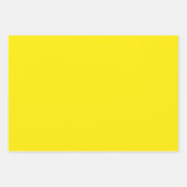 Feuille De Papier Cadeau Solid Sunny Yellow Color (Devant 3)