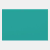 Feuille De Papier Cadeau Solid Teal Green (Devant 2)