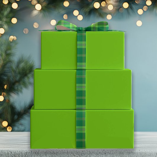 Feuille De Papier Cadeau Solide Jolly Green