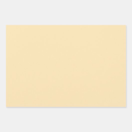 Feuille De Papier Cadeau Solide Pastel Chaud Jaune (Devant)
