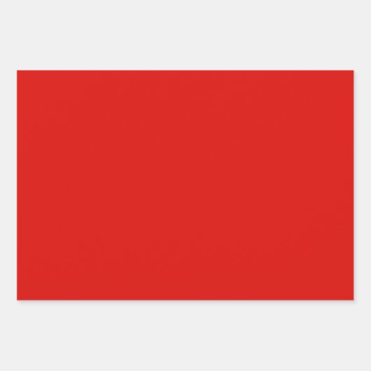 Feuille De Papier Cadeau Solide Rouge creux (Devant 2)