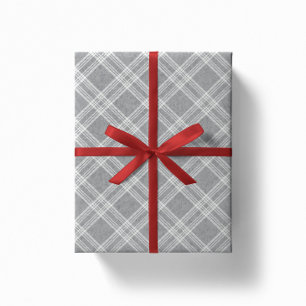 Feuille De Papier Cadeau Solive flannel plaid wrapping paper - snowflake