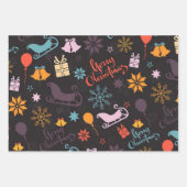 Feuille De Papier Cadeau Sommeil d'hiver de Noël (Devant 3)