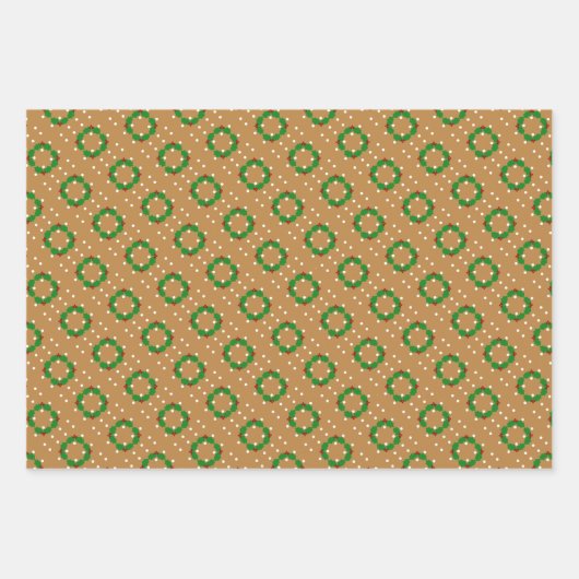 Feuille De Papier Cadeau Souris d'épices Maison Souris & Wreath Aquarelle A (Devant 2)