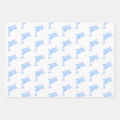 Feuille De Papier Cadeau Sous la Mer Cute Océan Anniversaire (Devant)