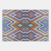 Feuille De Papier Cadeau Southwestern Bead Art (Devant 3)