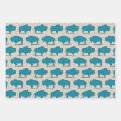 Feuille De Papier Cadeau Southwestern Buffalo Pattern (Devant 2)