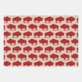 Feuille De Papier Cadeau Southwestern Buffalo Pattern (Devant)