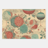 Feuille De Papier Cadeau Souvenirs rétro (Devant 3)