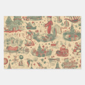 Feuille De Papier Cadeau Souvenirs rétro (Devant 2)