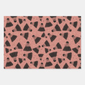 Feuille De Papier Cadeau Space Shuttlecock rose vert (Devant 2)