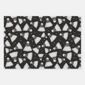 Feuille De Papier Cadeau Space Shuttlecock rose vert (Devant)