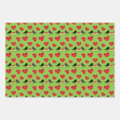 Feuille De Papier Cadeau Spaghetti Boules de viande Romantique Date Motif (Devant 3)