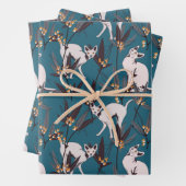 Feuille De Papier Cadeau sphynx chat drôle enfants motif (En situation)