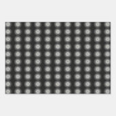 Feuille De Papier Cadeau Spirale Noire Et Blanche (Devant)