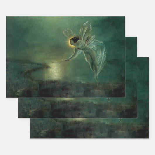 Feuille De Papier Cadeau Spirit of the Night par Grimshaw, Fée victorienne (Lot)