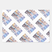 Feuille De Papier Cadeau Spitfire argenté (Devant 2)