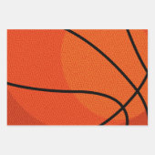 Feuille De Papier Cadeau Sports de basket (Devant 3)