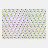 Feuille De Papier Cadeau Spring Purple Flowers with Foliage (Devant 2)