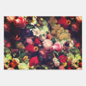 Feuille De Papier Cadeau Spring Set, Melange Paisley et Fleuresse (Devant 2)