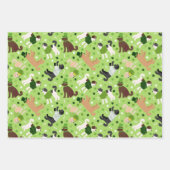 Feuille De Papier Cadeau St. Patrick's Day Labradoodle / Goldendoodle (Devant 3)