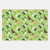 Feuille De Papier Cadeau St. Patrick's Day Labradoodle / Goldendoodle (Devant 2)