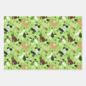 Feuille De Papier Cadeau St. Patrick's Day Labradoodle / Goldendoodle (Devant)