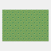 Feuille De Papier Cadeau St Patrick's Day Leprechaun Casquette Shamrock Dra (Devant 2)