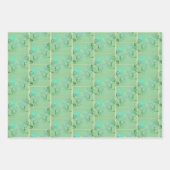 Feuille De Papier Cadeau St. Patrick's Shamrock Pale Green (Devant)