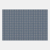 Feuille De Papier Cadeau Star of David Jewish Bar Bat mitzvah Hanoukka Blue (Devant)