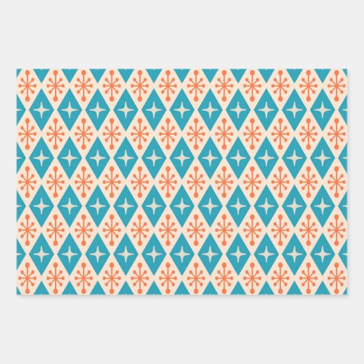 Feuille De Papier Cadeau Starburst Pattern (Devant)