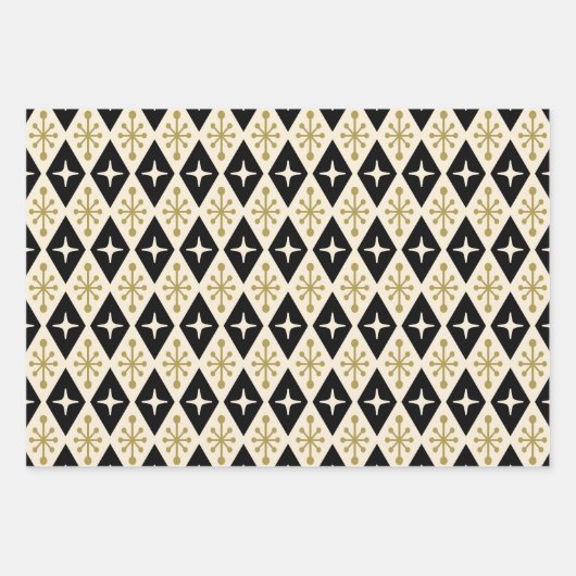 Feuille De Papier Cadeau Starburst Pattern (Devant 2)