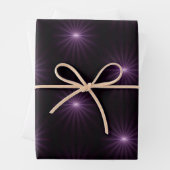 Feuille De Papier Cadeau Starburst pourpre (En situation)