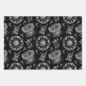 Feuille De Papier Cadeau Starfish Jellyfish Seawey Black Motif (Devant)