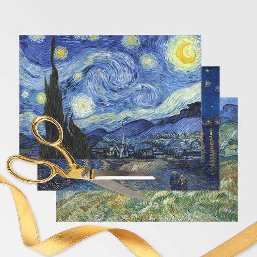 Feuille De Papier Cadeau Starry Night Sky Vincent van Gogh