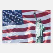 Feuille De Papier Cadeau Statue de la Liberté (Devant 3)