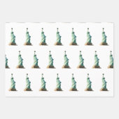 Feuille De Papier Cadeau Statue de la liberté (Devant 2)
