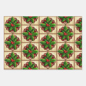 Feuille De Papier Cadeau Steampunk et Holly (Devant)