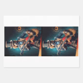 Feuille De Papier Cadeau Steampunk Golden Retriever & guitar - Decoupage (Devant 3)