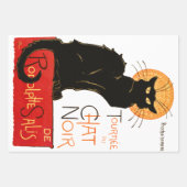 Feuille De Papier Cadeau Steinlen Chat Noir Classique Art Français (Devant 2)