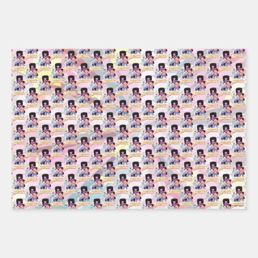 Feuille De Papier Cadeau Steven Universe | Crystal Gem Group Huddle (Devant 3)