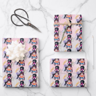 Feuille De Papier Cadeau Steven Universe | Pose du groupe Crystal Gem