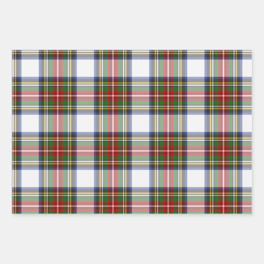 Feuille De Papier Cadeau Stewart Royal Robe Plaid écossais Motif (Devant)