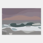 Feuille De Papier Cadeau Storm Sky Cloud Sea Waves (Devant 3)