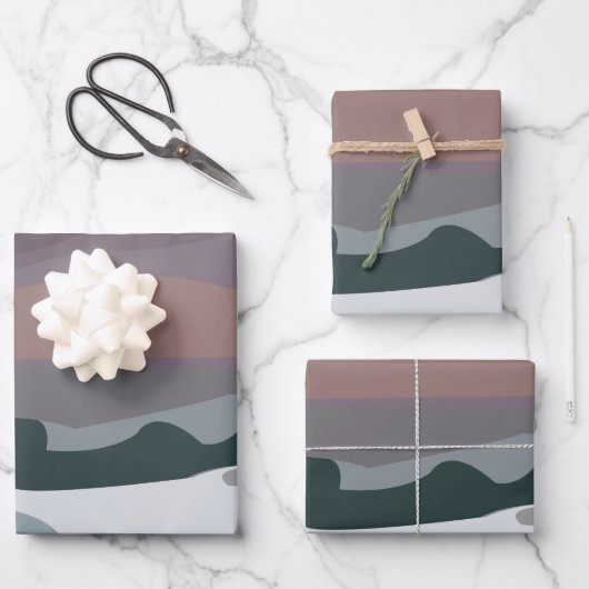 Feuille De Papier Cadeau Storm Sky Cloud Sea Waves (Recto)