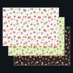 Feuille De Papier Cadeau Strawberries and Daisies Pattern<br><div class="desc">These fun and whimsical wrapping paper sheets are versatile and can be used for giving gifts or art and craft projects. They are ideal for any occasion such as birthdays,  weddings,  bridal showers,  baby showers,  anniversaries or general gifts. The design features watercolor strawberries,  daisies and foliage.</div>