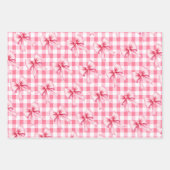 Feuille De Papier Cadeau Strawberries and pink bow Berry First Birthday (Devant 3)