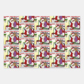 Feuille De Papier Cadeau Student Naughty List Yellow  (Devant 2)