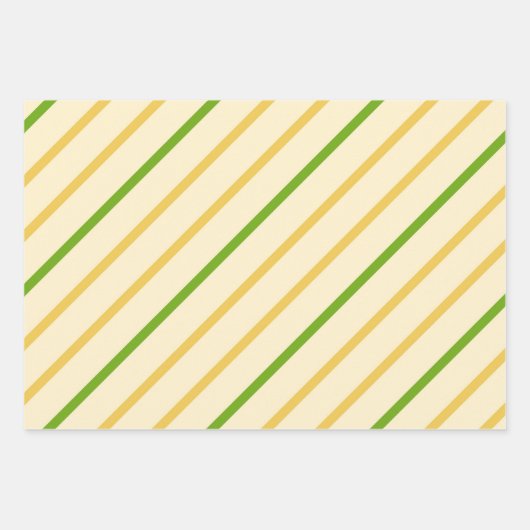 Feuille De Papier Cadeau Style citron jaune frais géométrique (Devant)