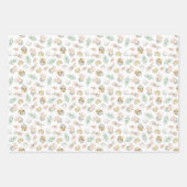Feuille De Papier Cadeau Style Classique Lapin Baby shower Enveloppement Ca (Devant 2)